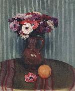 Felix Vallotton Still life with Anemones and Orange china oil painting artist